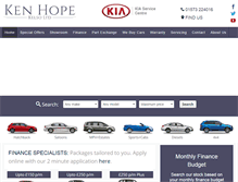 Tablet Screenshot of ken-hope-motors.co.uk